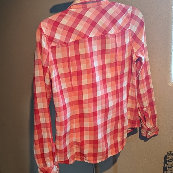 Red Plaid Button Down - Picture 2 of 2